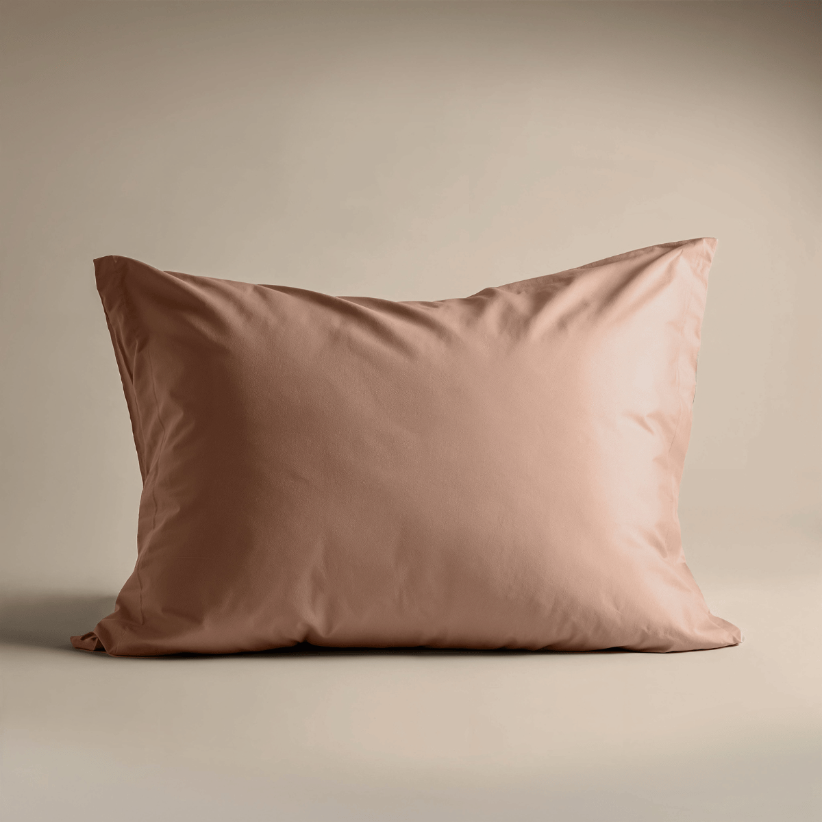 Zelesta Satinbed Taies d'Oreiller - Set de 2 - Terre Cuite