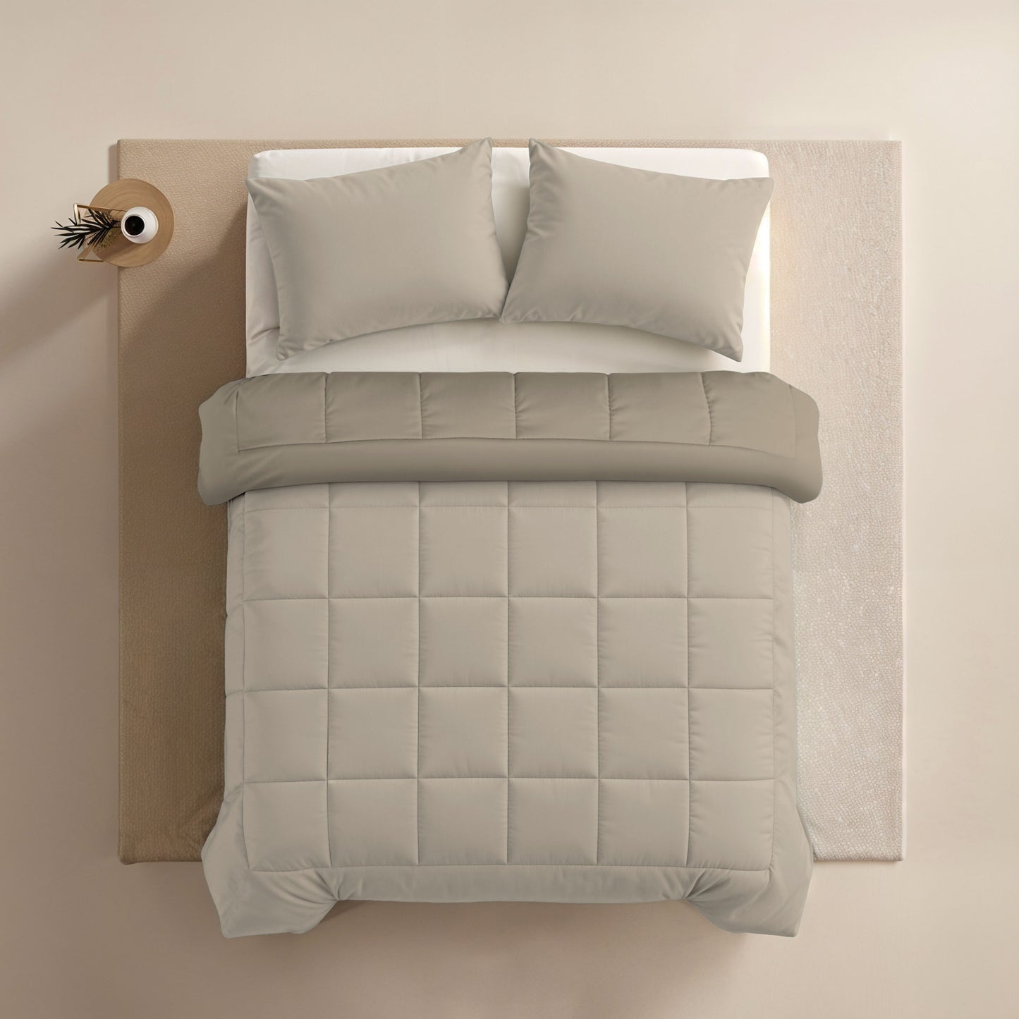 Zelesta Comfort Duo Taies d'Oreiller - Set de 2 - Taupe