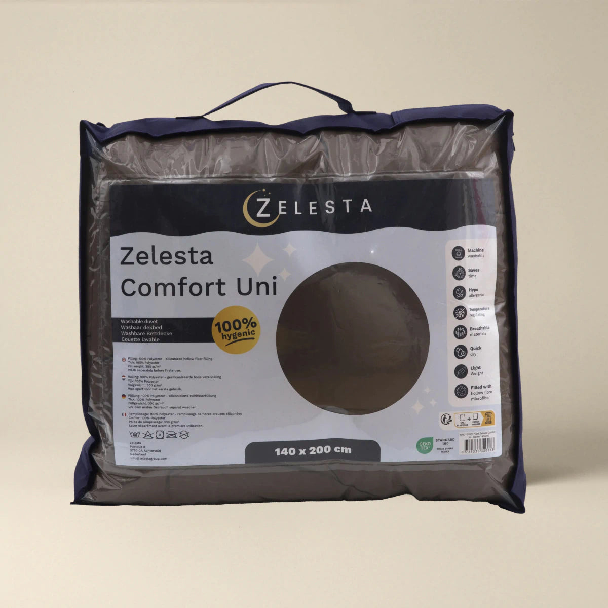 Zelesta Comfort Unie Couette - Moka