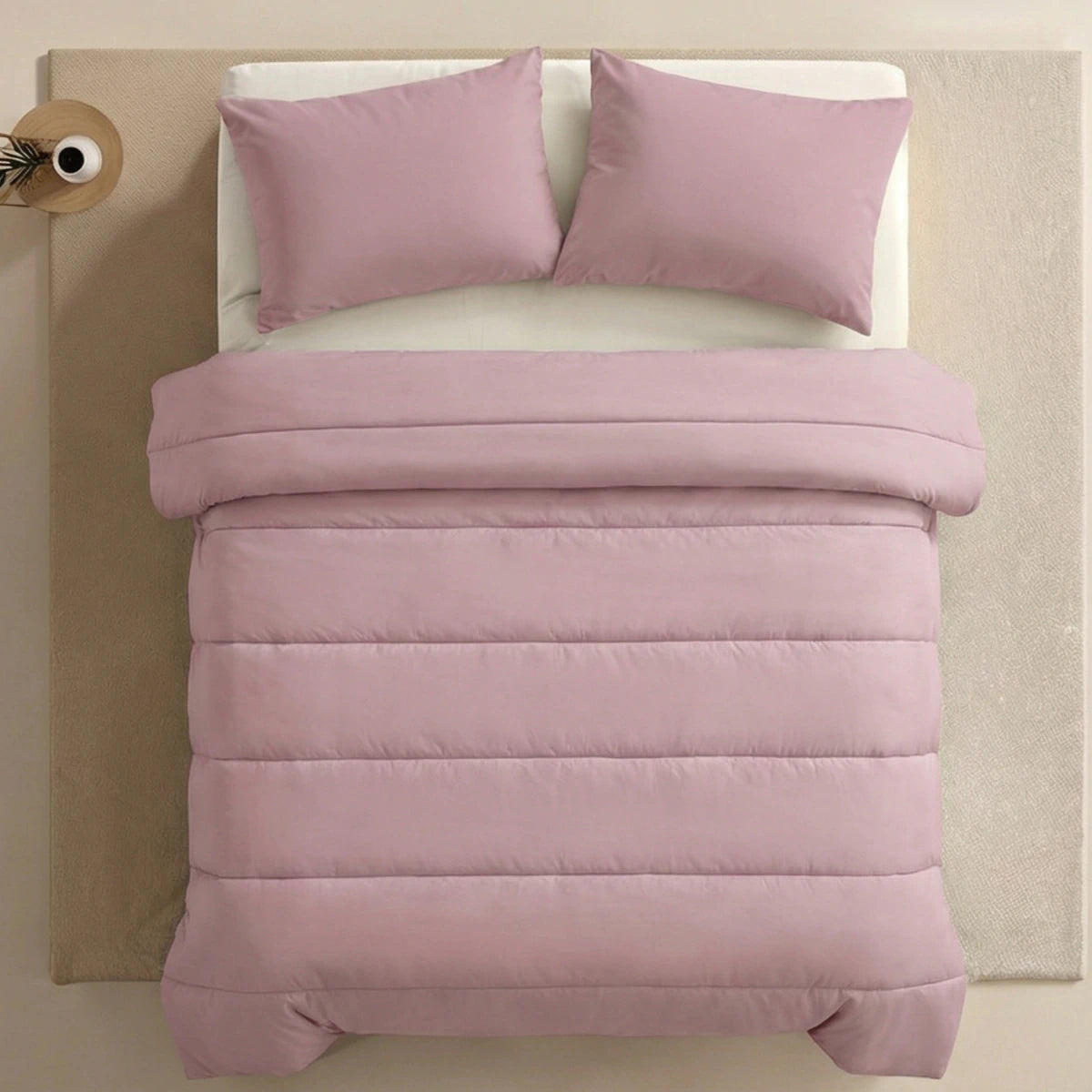 Zelesta Comfort Unie Taies d'Oreiller - Set de 2 - Vieux Rose