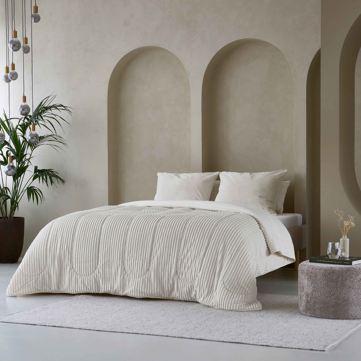 Zelesta Teddy Groovebed - Blanc Cassé