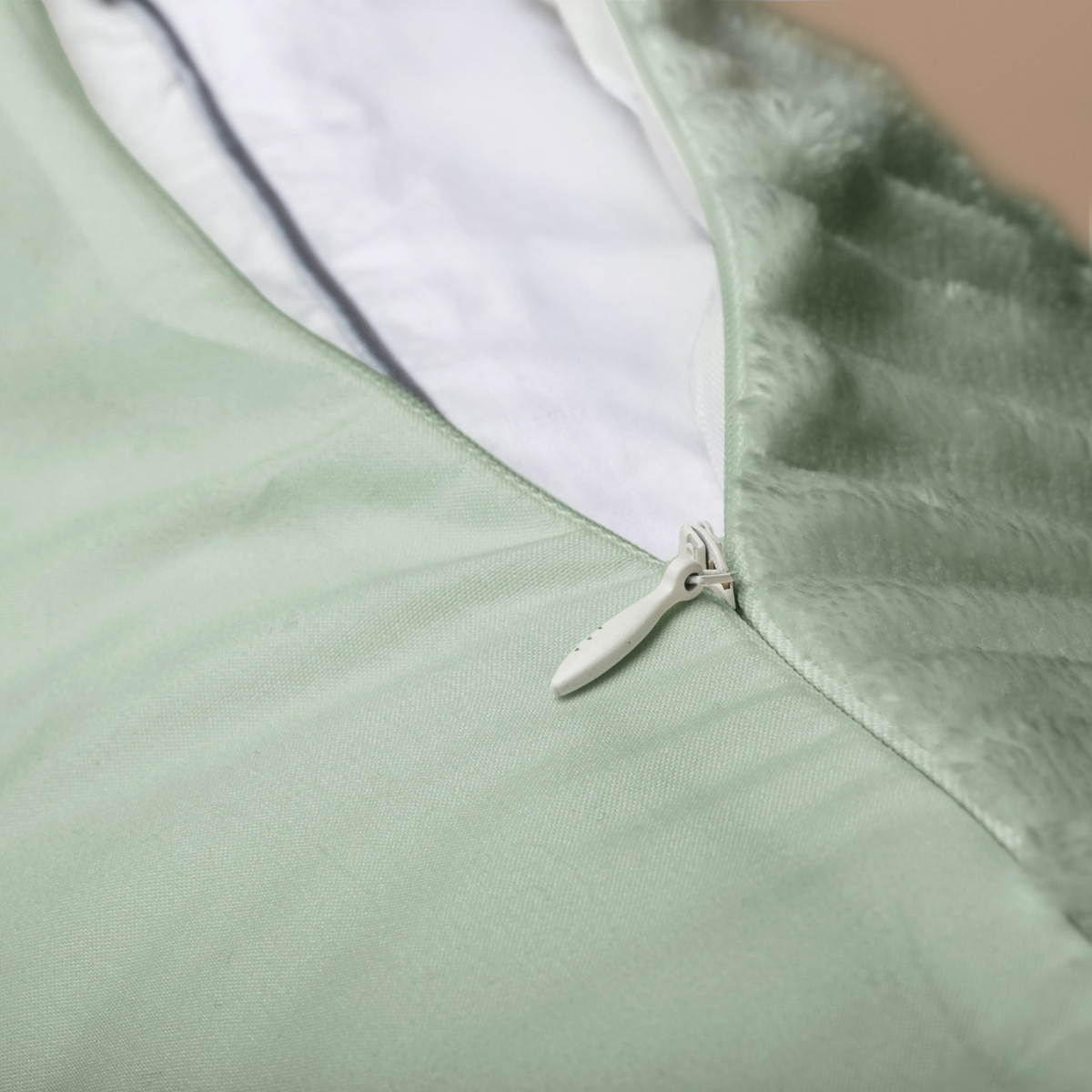 Zelesta Teddy Groovebed Taies d'Oreiller - Set de 2 - Vert