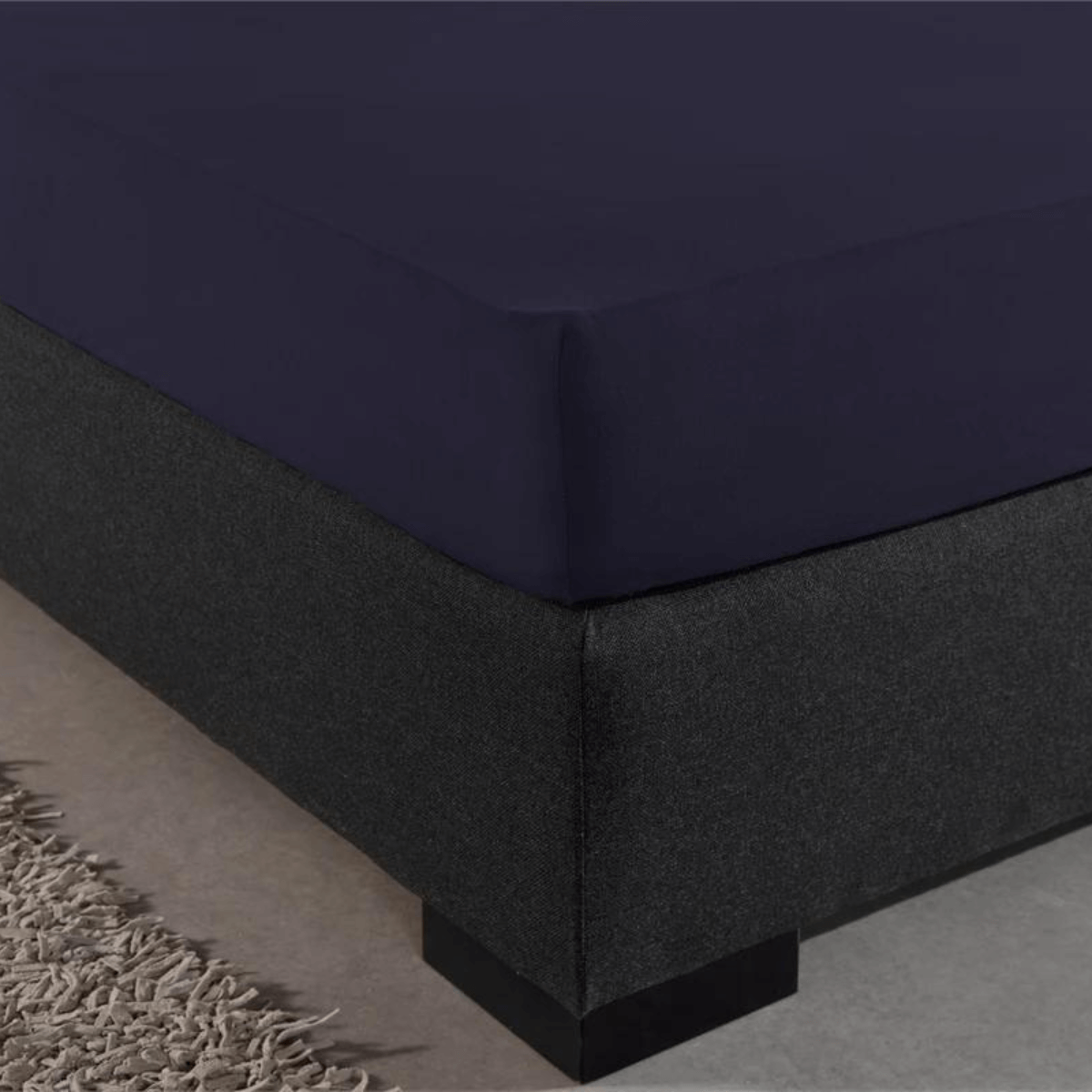 Zelesta Dubbel Jersey Navy Zacht Katoen Hoeslaken Makkelijk Te Wassen