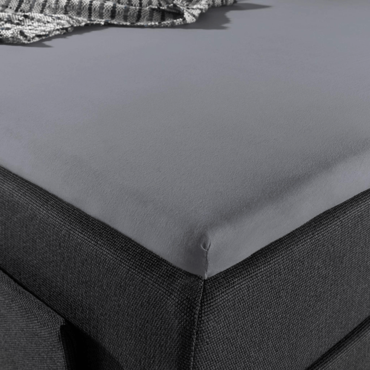 Jersey-Topper-Hoeslaken-Grijs