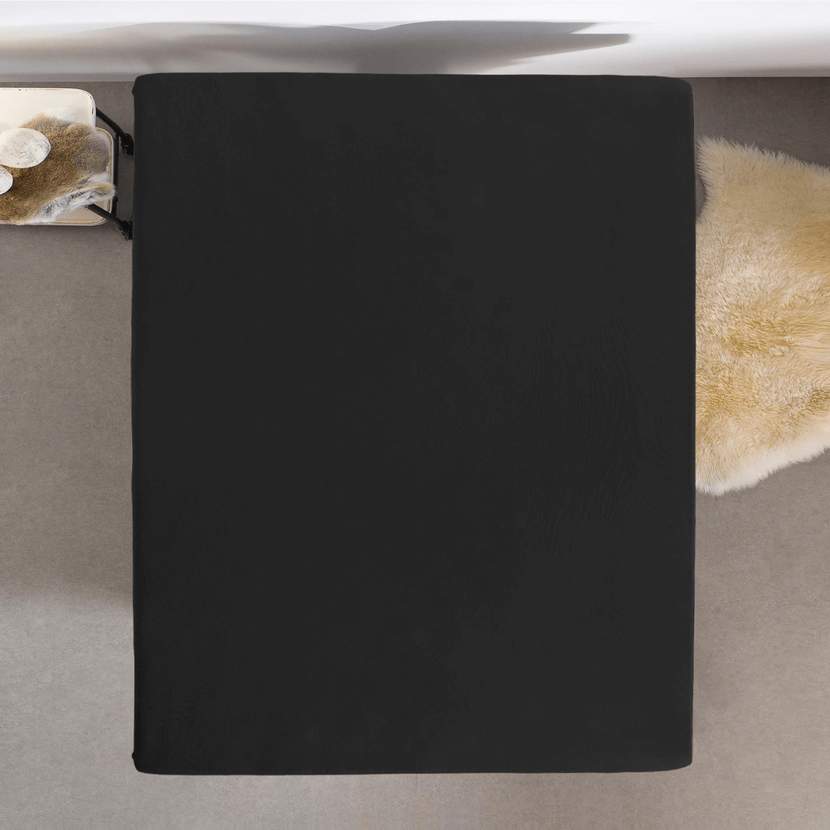 Drap-housse Jersey Topper Noir