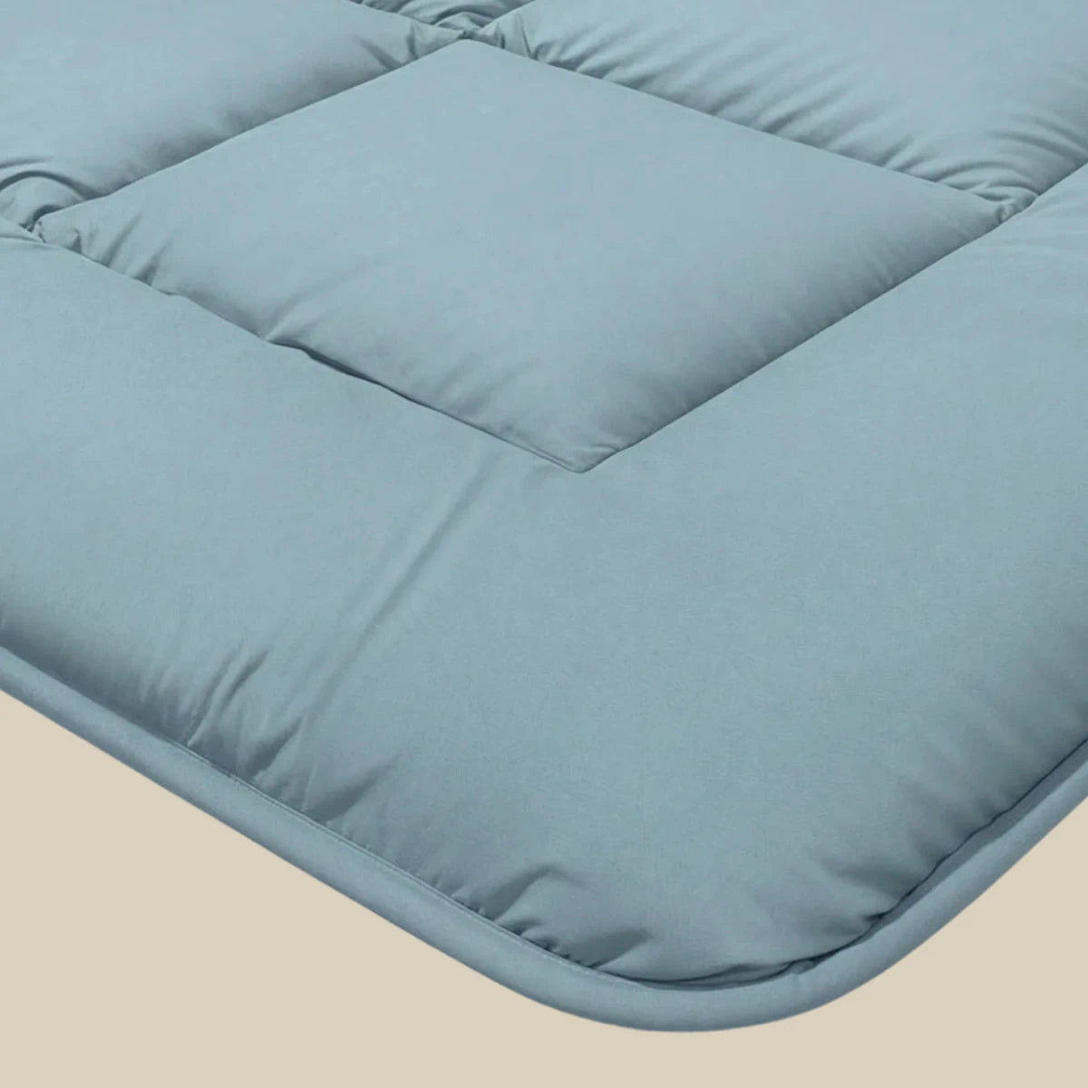 Zelesta Pure Unie Couette Été Coton - Bleu Serein