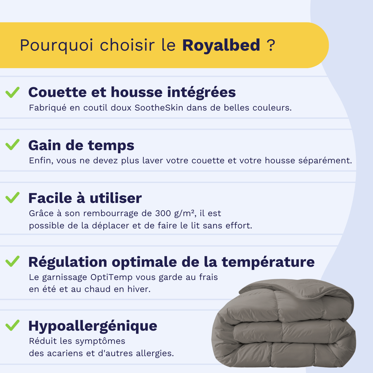 Zelesta Royalbed - Gris Tendre