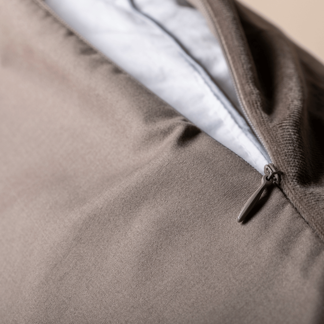 Zelesta Velvetbed Taies d'Oreiller - Set de 2 - Taupe