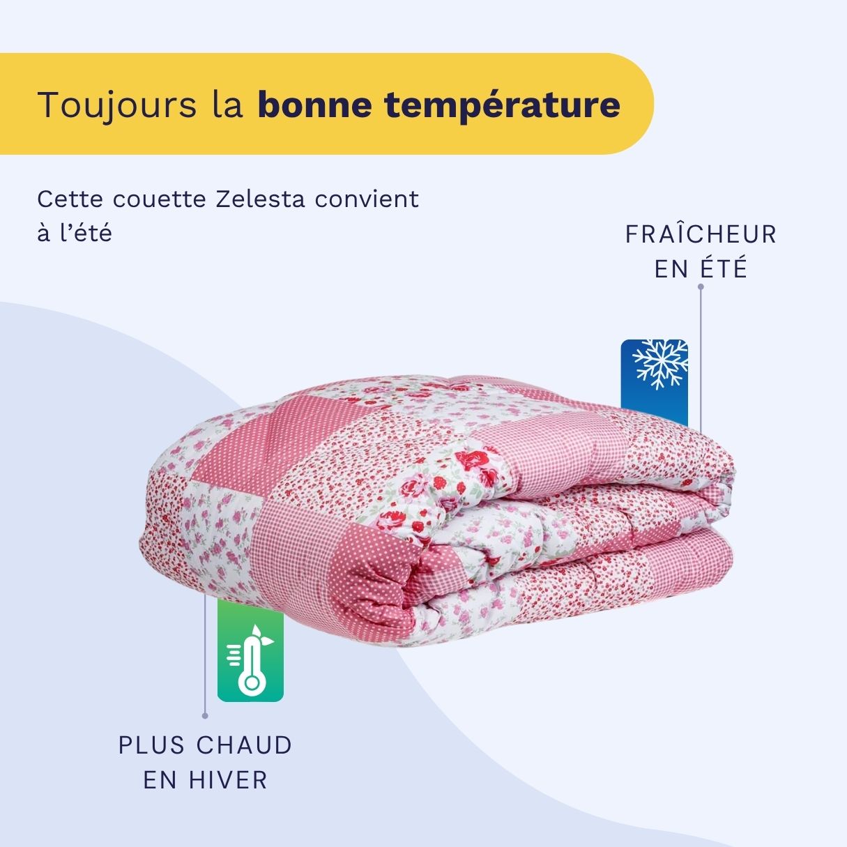 Zelesta Wonderbed Light - Patchwork Rose