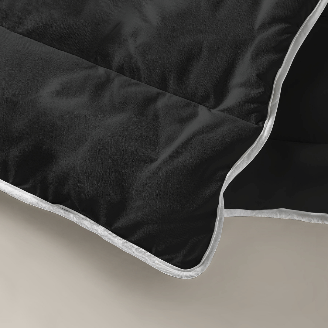Zelesta Couette Lavable Royalbed Noir Couette Facile à Laver Sans Housse