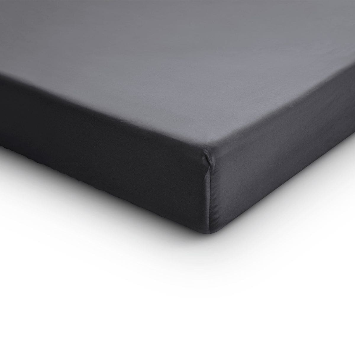 Zelesta Primaviera Satijnen Deluxe Hoeslaken Antraciet 2 Persoons