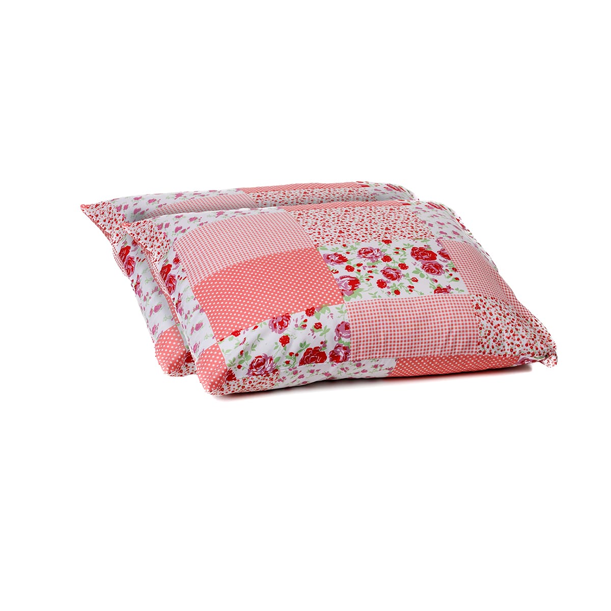 Zelesta Wonderbed Kussensloop Patchwork Pink Roze Bloemen Print Bedrukt