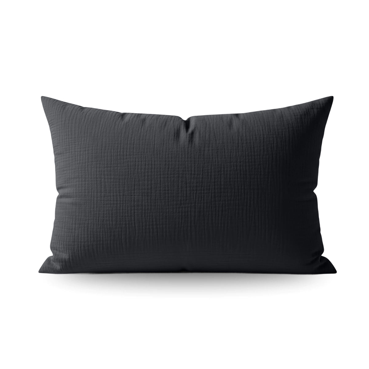 Zelesta Teddy Taies d'Oreiller Mousseline de Coton - Set de 2 - Anthracite