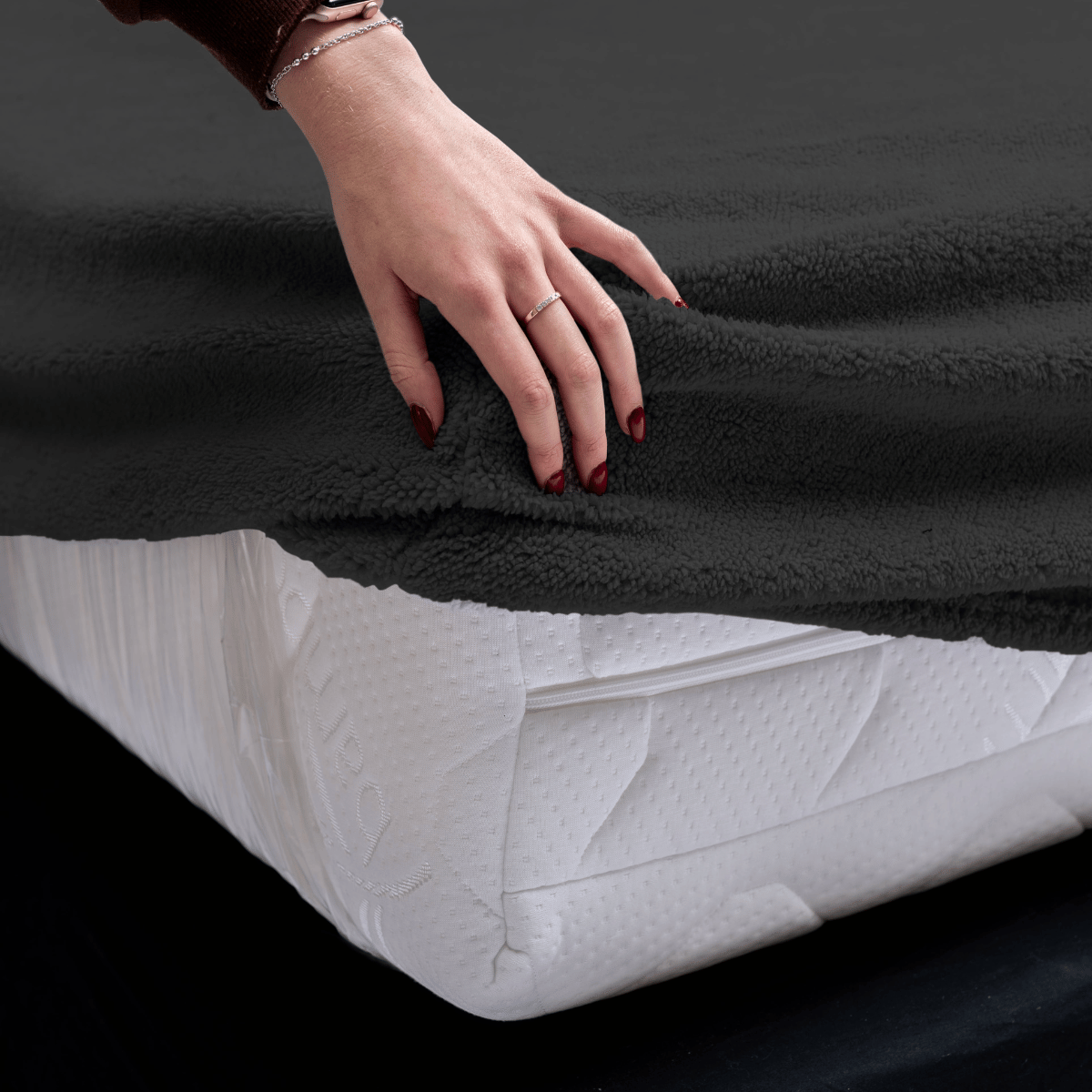 Drap-housse Teddy Anthracite