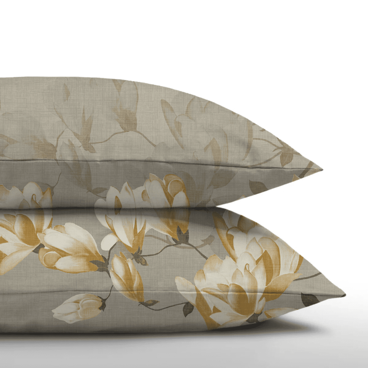 Zelesta Everyday Design Taies d'Oreiller - Set de 2 - Fleur Blanche
