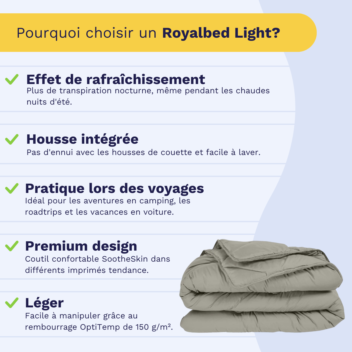 Zelesta Royalbed Light - Gris Tendre