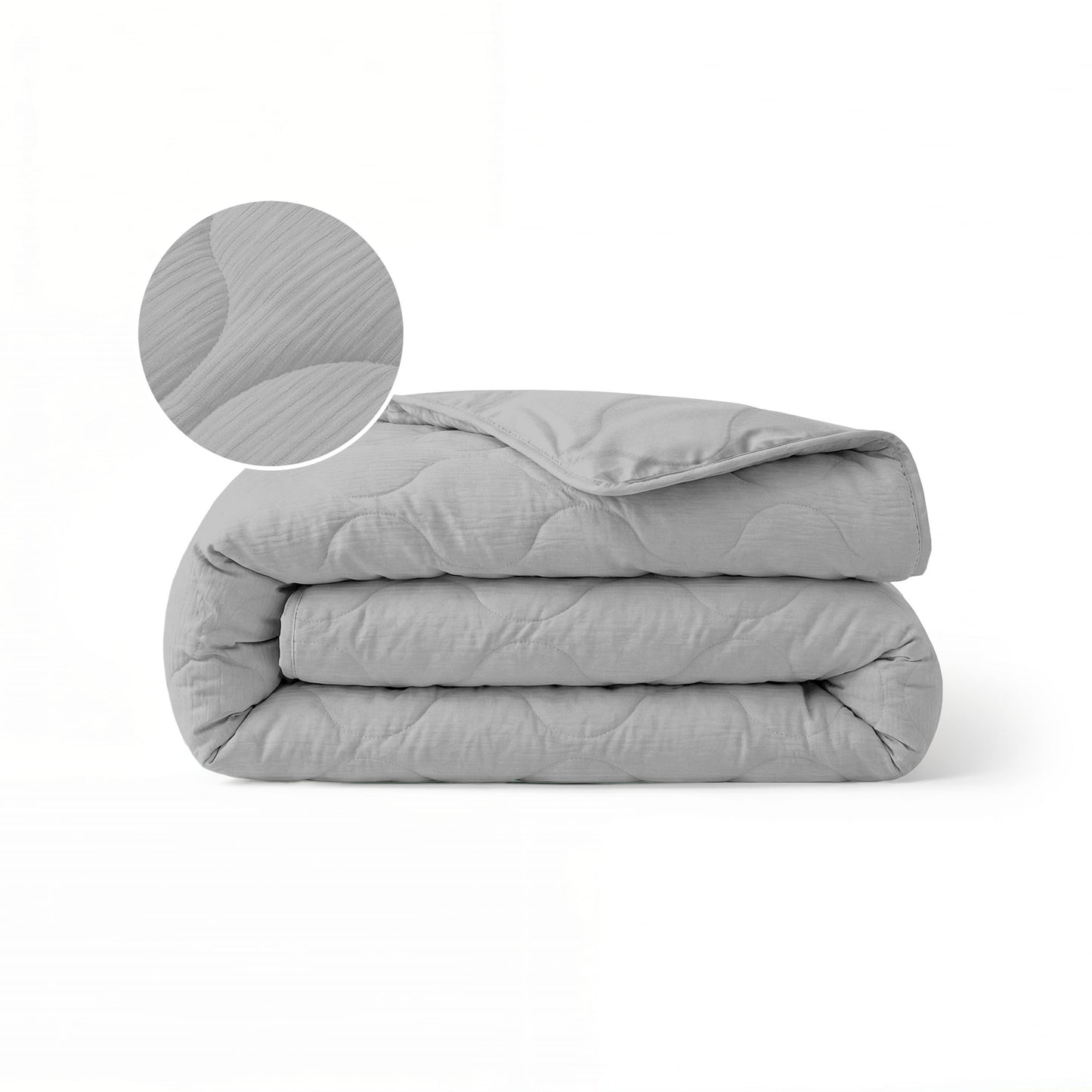 Zelesta Spécial Mousseline Couette Été - Gris Clair