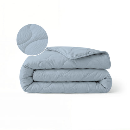 Zelesta Spécial Mousseline Couette Été - Bleu Glacier