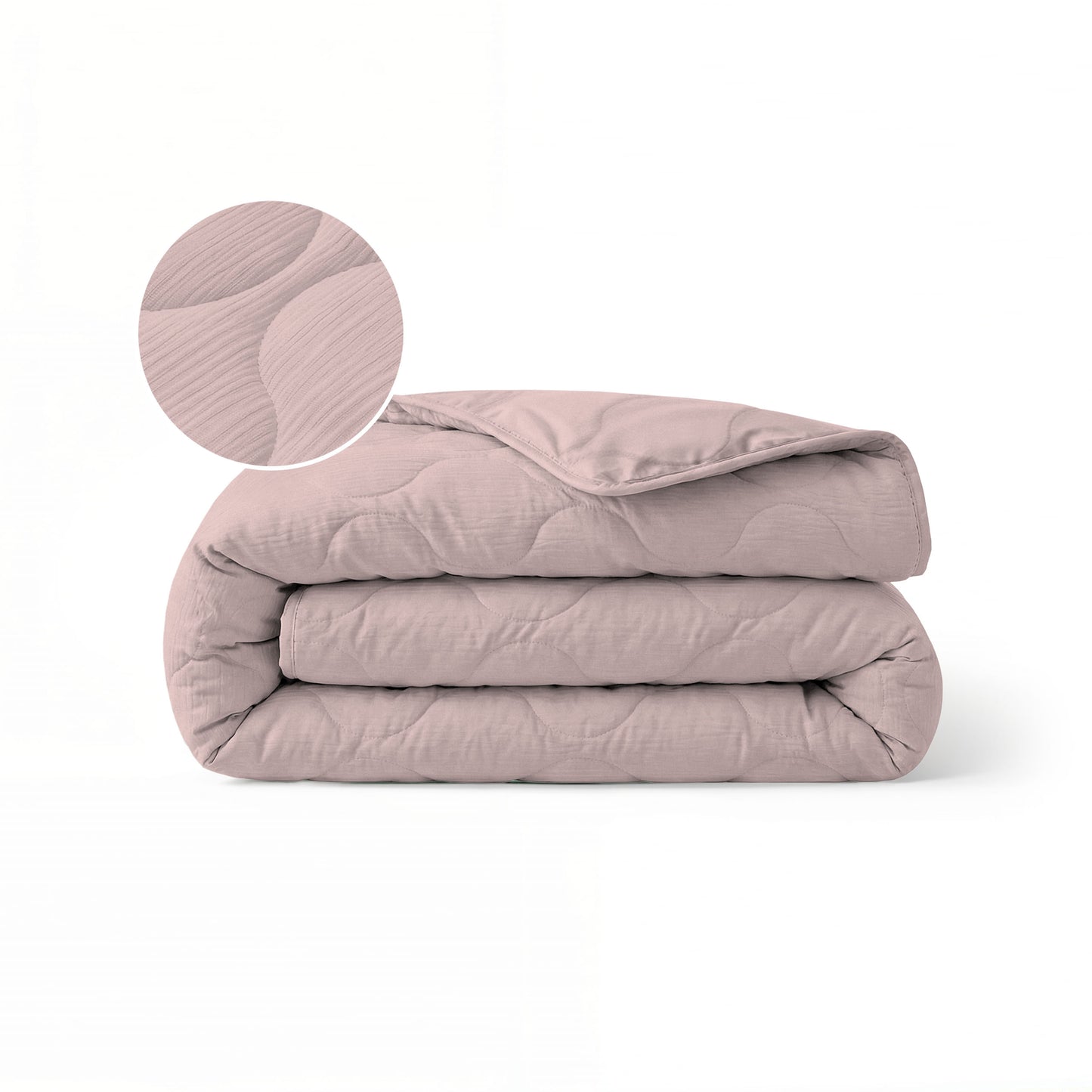 Zelesta Spécial Mousseline Couette Été - Rose Doux