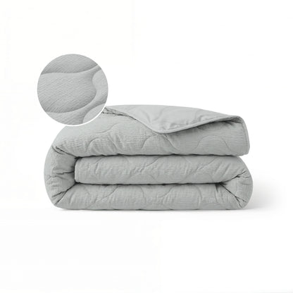 Zelesta Spécial Seersucker Couette Été - Bleu Givré