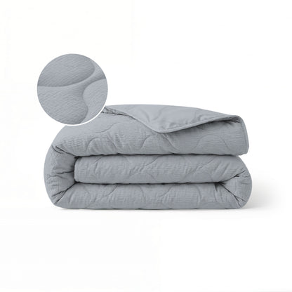 Zelesta Spécial Seersucker Couette Été - Bleu Nacré