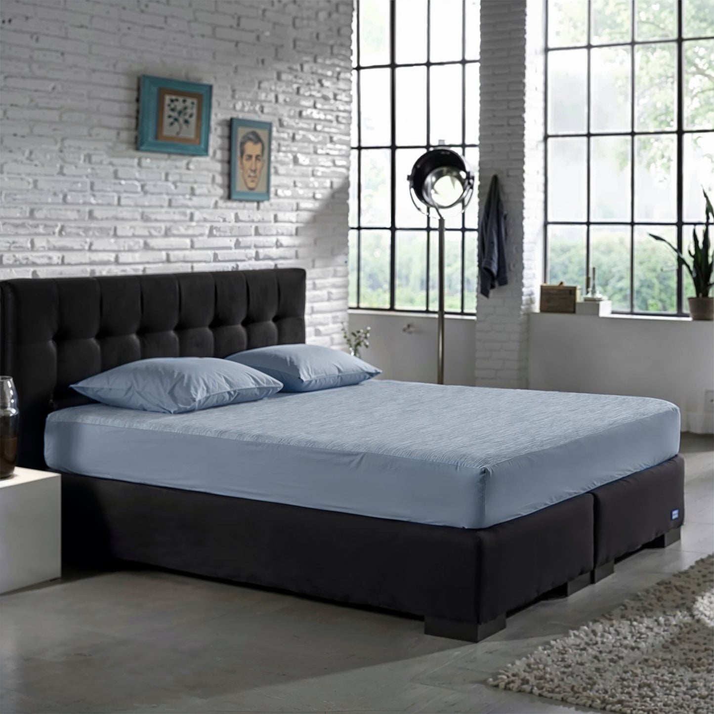 Zelesta Spécial Mix Fraîcheur Drap-Housse - Bleu Serein