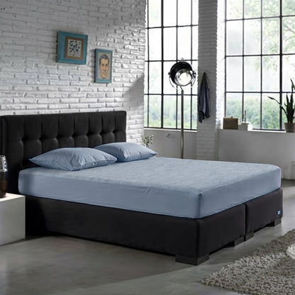 Zelesta Spécial Mix Fraîcheur Drap-Housse - Bleu Serein