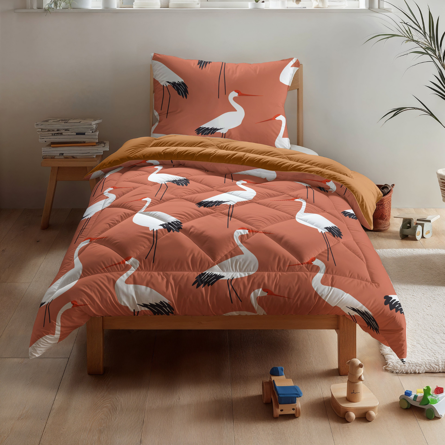 Zelesta Kiddybed Coton - Grue d'Ocre