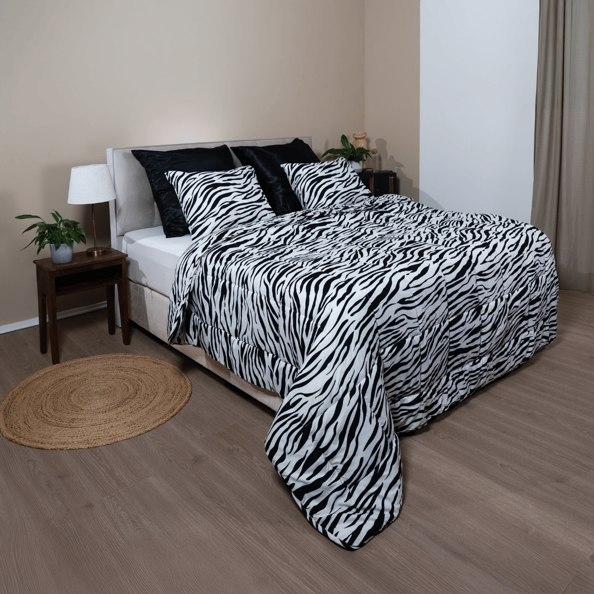 Zelesta Wonderbed 4 Saisons Double - Peau de Zèbre