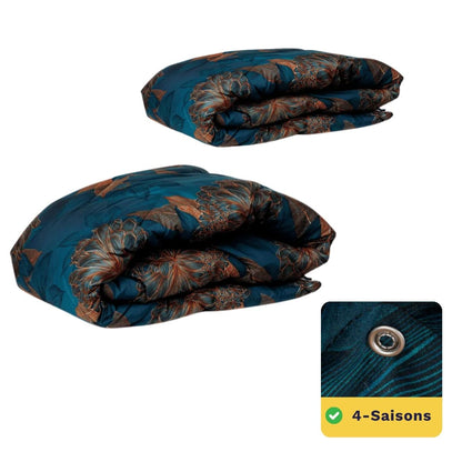 Zelesta Wonderbed 4 Saisons Double - Fleurs Royales