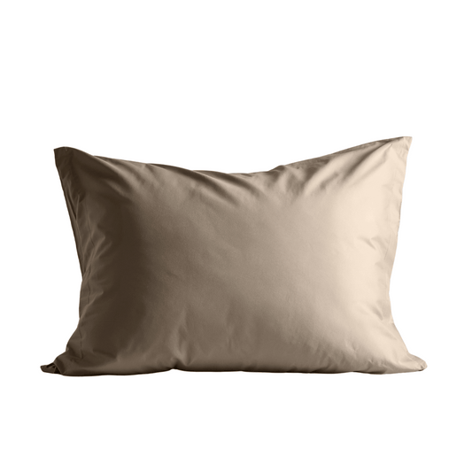 Zelesta Satinbed Taies d'Oreiller - Set de 2 - Pur Brun