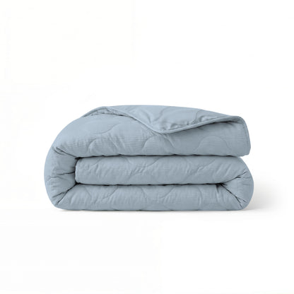 Zelesta Spécial Mousseline Couette Été - Bleu Glacier