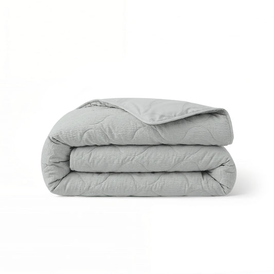 Zelesta Spécial Seersucker Couette Été - Bleu Givré