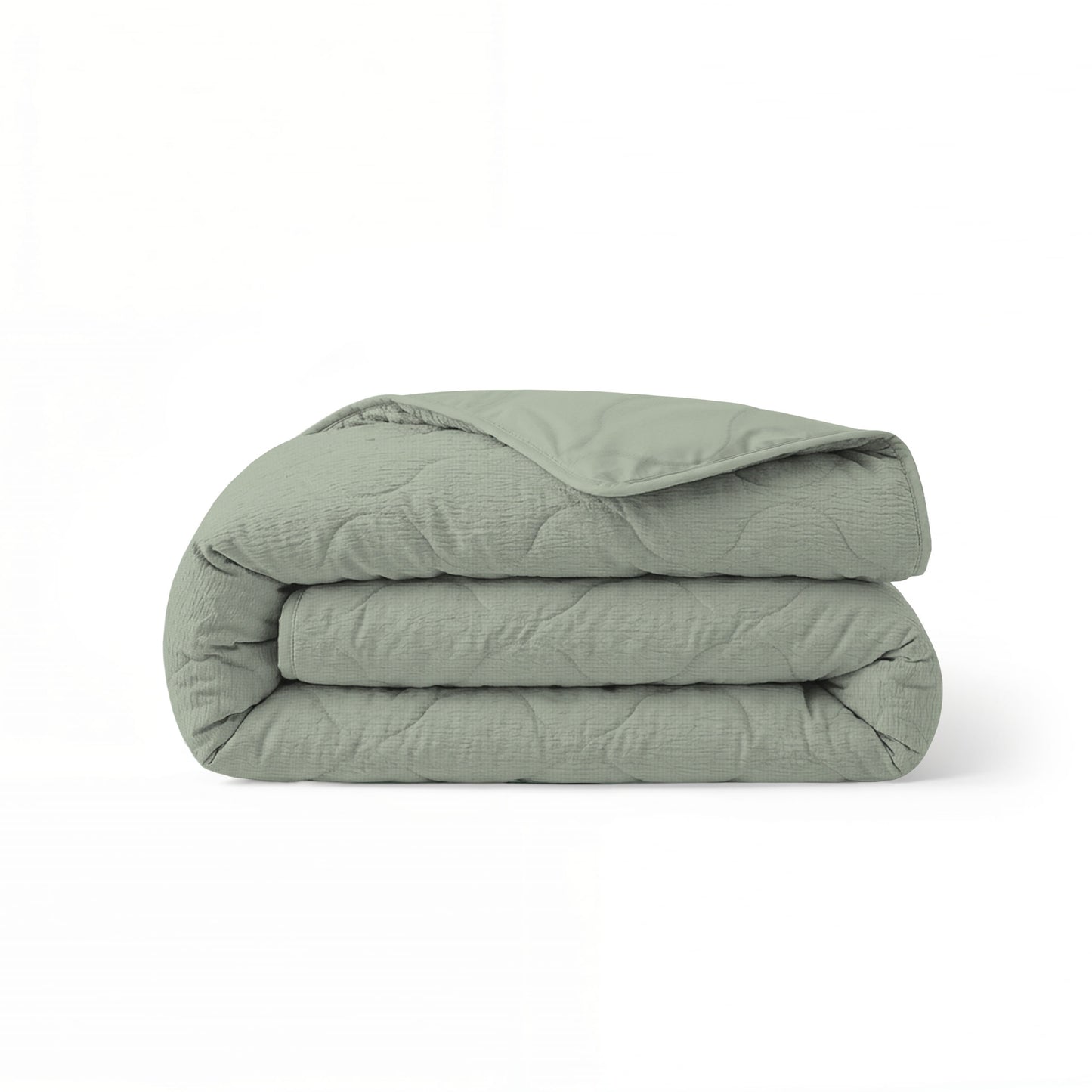 Zelesta Spécial Seersucker Couette Été - Vert Sauge