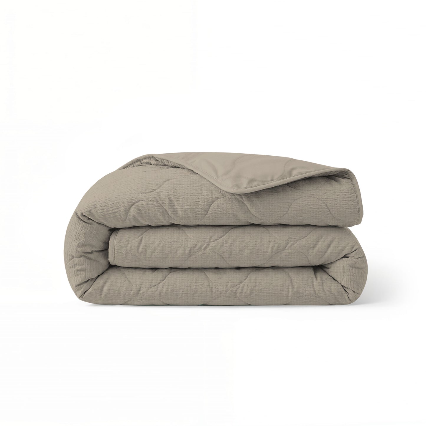 Zelesta Spécial Seersucker Couette Été - Gris Doux