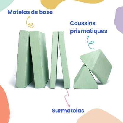 BAAAP - Le canapé de jeu adoré - Velours Côtelé Taupe