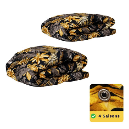 Zelesta Wonderbed 4 Saisons Double - Feuilles Dorées