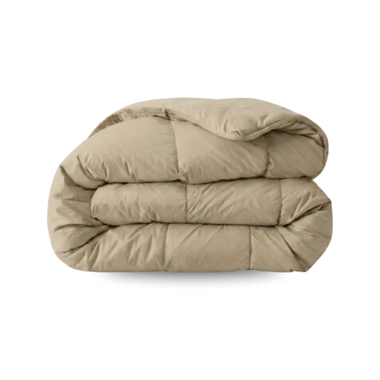 Zelesta Pure Unie Couette Coton - Taupe Poudré