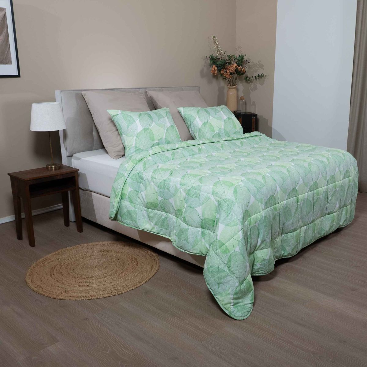 Zelesta Wonderbed 4 Saisons Double - Feuilles délicates