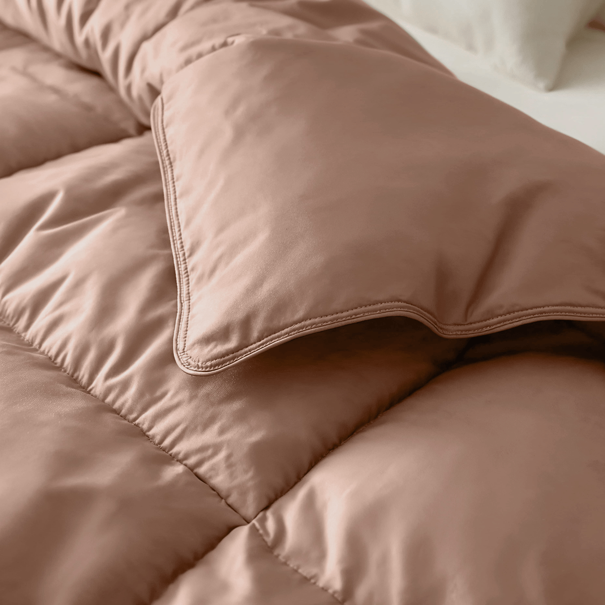 Zelesta Satinbed Coton - Terre Cuite 200x200cm et 240x200cm