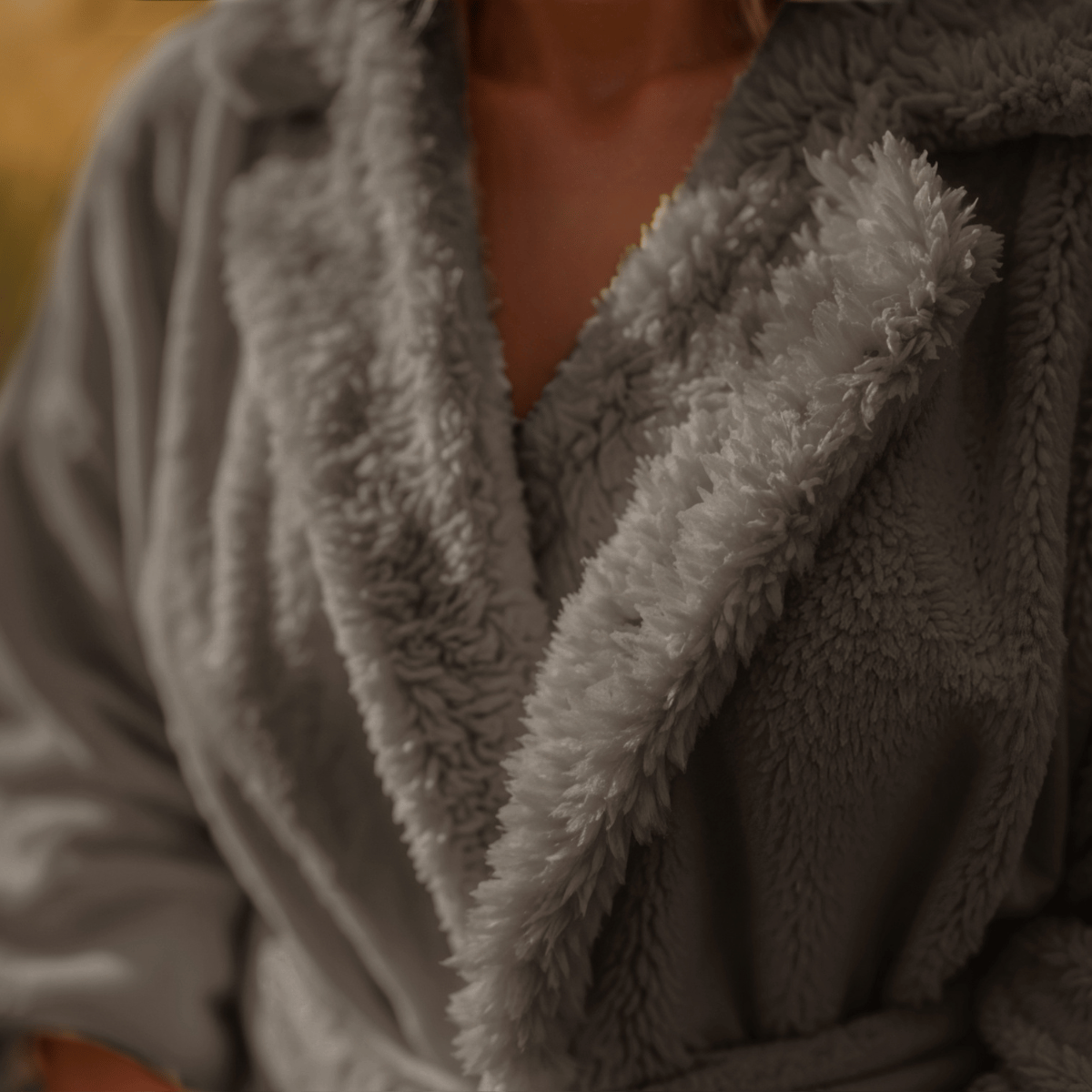 Teddy Robe De Chambre – Taupe