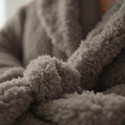 Teddy Robe De Chambre – Taupe