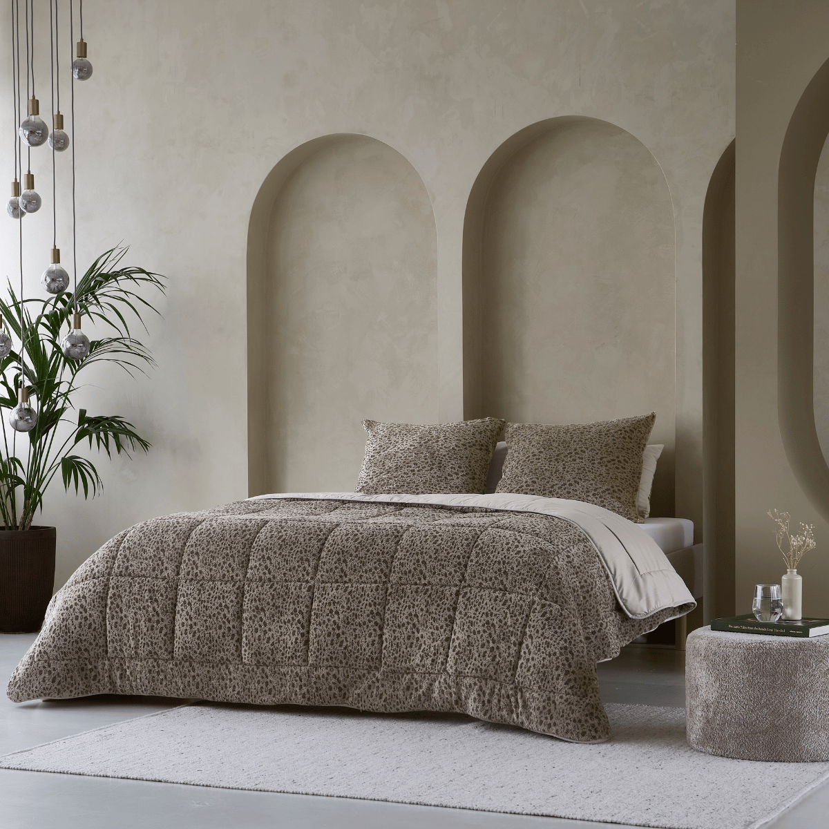 Zelesta Teddybed - Panthère Taupe