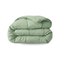 Zelesta Pure Unie Couette Coton - Vert Naturel