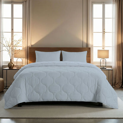 Zelesta Spécial Mousseline Couette Été - Bleu Glacier