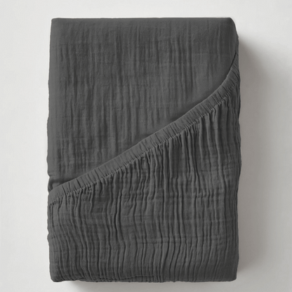 Mousseline Drap-Housse - Anthracite