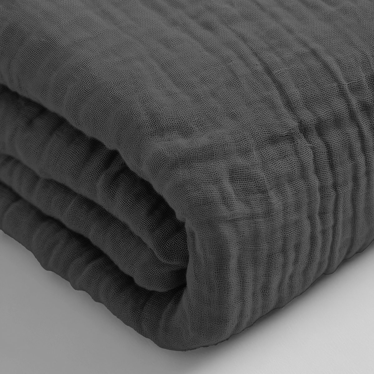 Mousseline Drap-Housse - Anthracite