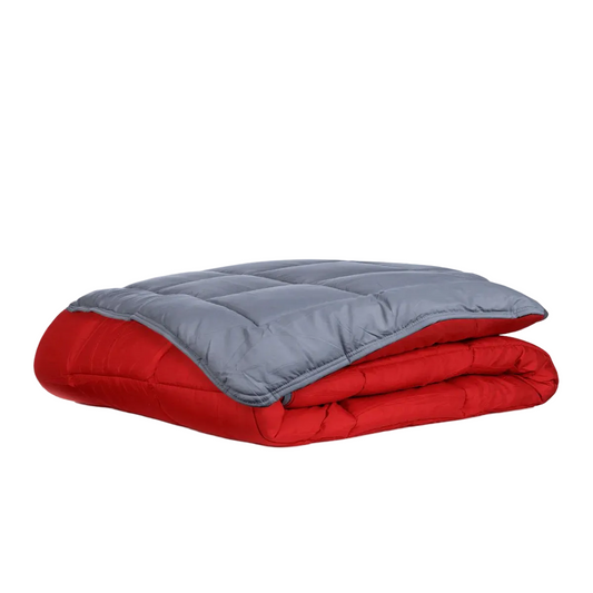 Zelesta Everyday Duo Couette Été - Anthracite & Rouge