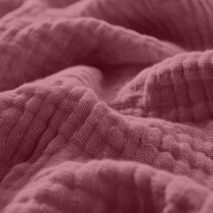 Mousseline Drap-Housse - Rose Poudré