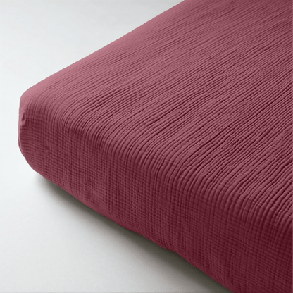 Mousseline Drap-Housse - Rose Poudré